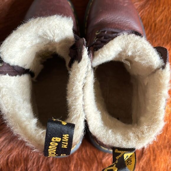 Dr.Martens 1460 PASCAL FAUX FUR LINED BOOTS in Cask — Ambassador M8 W9 - Picture 11 of 12